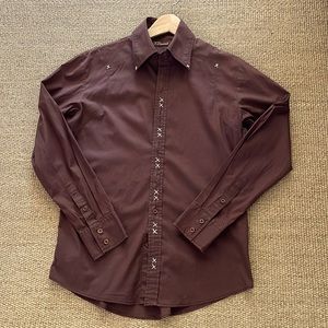 Country inspired long sleeves cotton shirt . Casual, fun wear